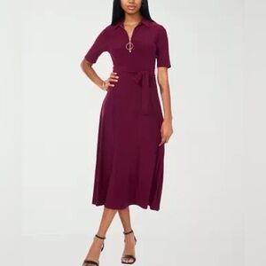 NEW MSK Mulberry Midi Dress